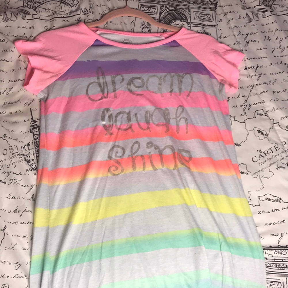 Colorful dream,laugh, and shine justice nightgown